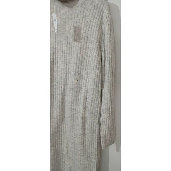 Gap womens large gray turtleneck tunic sweater dress super soft - Picture 4 of 7
